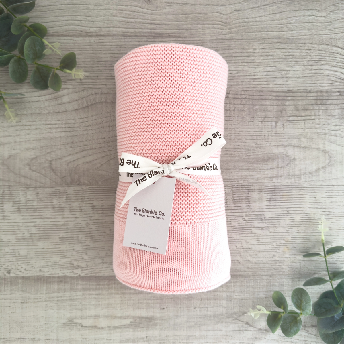 Classic Knit Blankie - Blush
