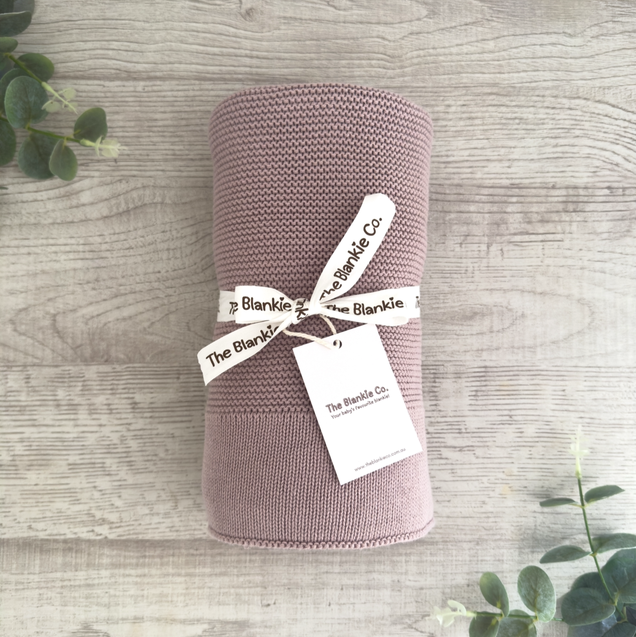 Classic Knit Blankie - Dusty Lilac