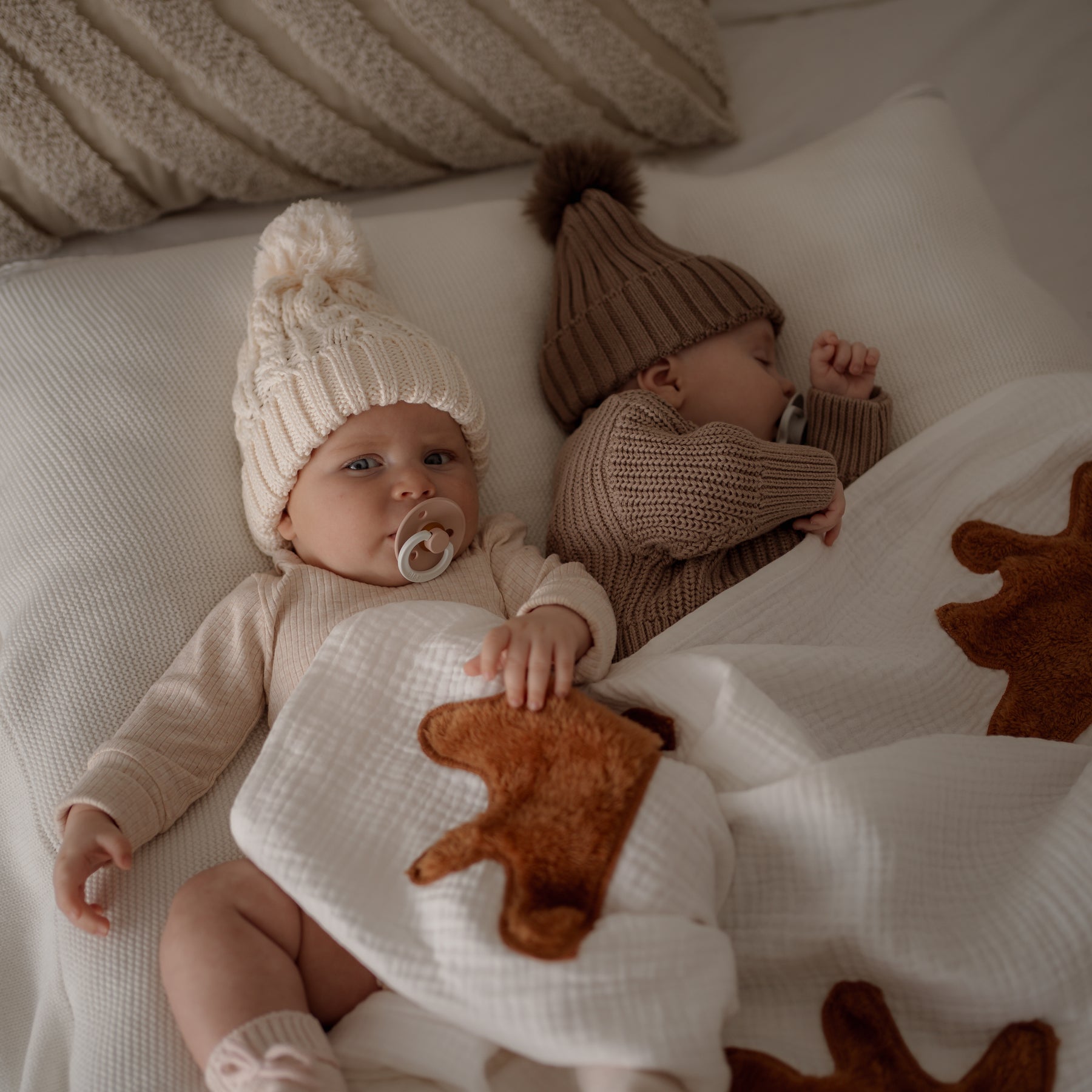 Plush Embroidered Muslin Blankie