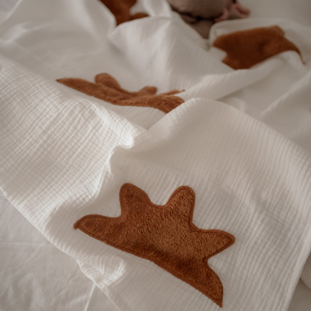Plush Embroidered Muslin Blankie - Sunrise