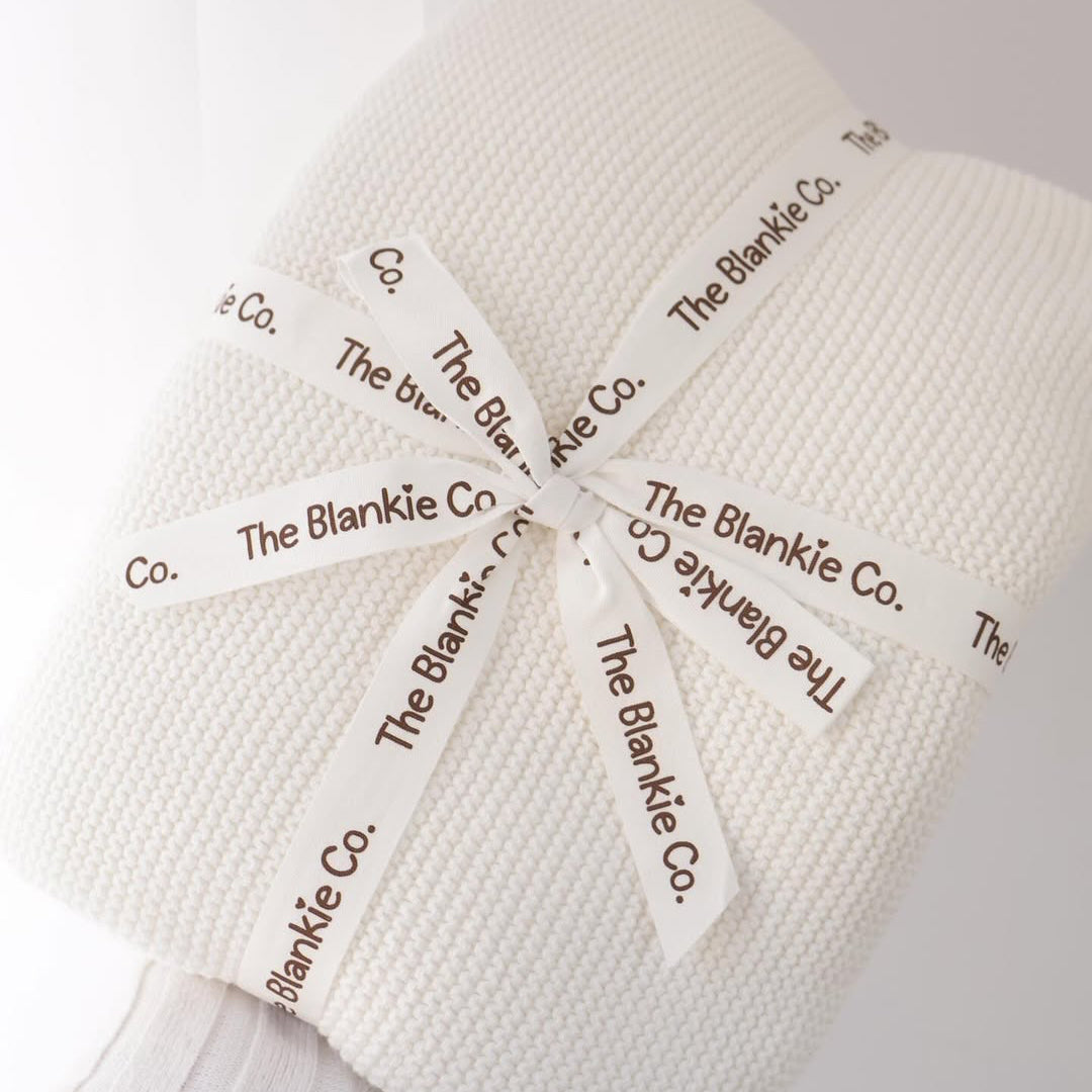 Classic Knit Blankie - Vanilla