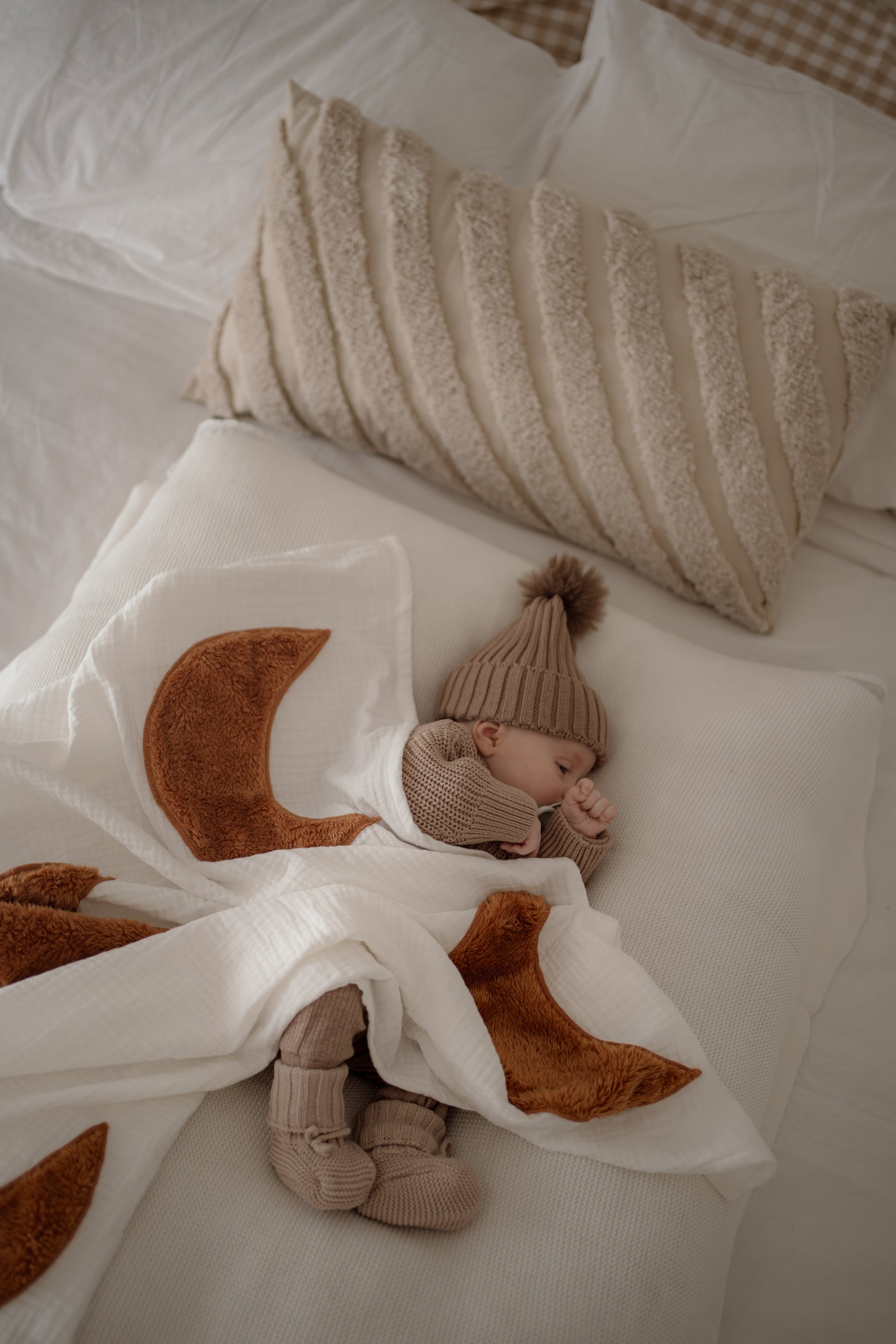 Plush Embroidered Muslin Blankie
