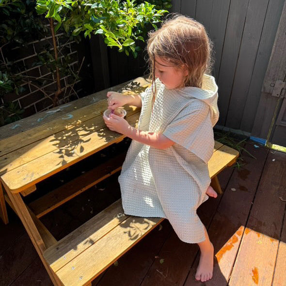 Beach Blankie Poncho - Seagrass