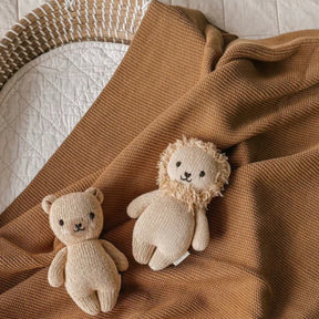 Classic Knit Blankie - Mocha