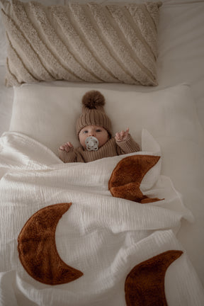Plush Embroidered Muslin Blankie