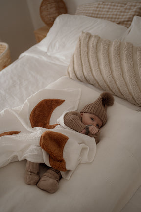 Plush Embroidered Muslin Blankie