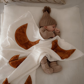 Plush Embroidered Muslin Blankie